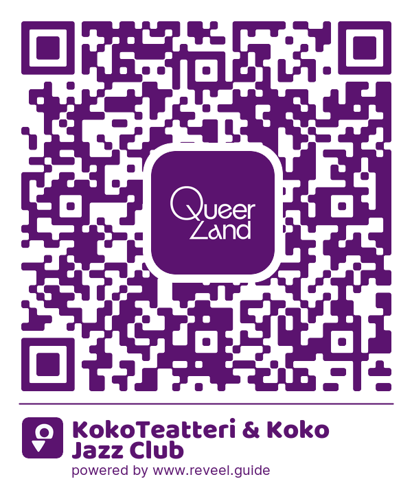 Image of the QR linking to the KokoTeatteri & Koko Jazz Club
