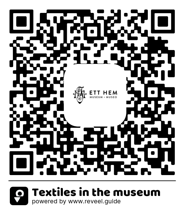Image of the QR linking to the Textiles in the museum