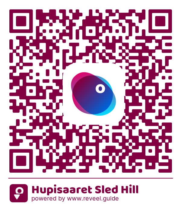 Image of the QR linking to the Hupisaaret Sled Hill