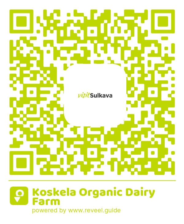 Image of the QR linking to the Koskela Organic Dairy Farm