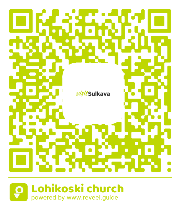 Image of the QR linking to the Lohikoski church