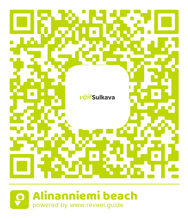 Image of the QR linking to the Alinanniemi beach