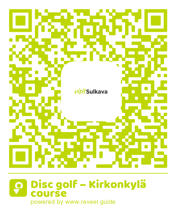 Image of the QR linking to the Disc golf – Kirkonkylä course