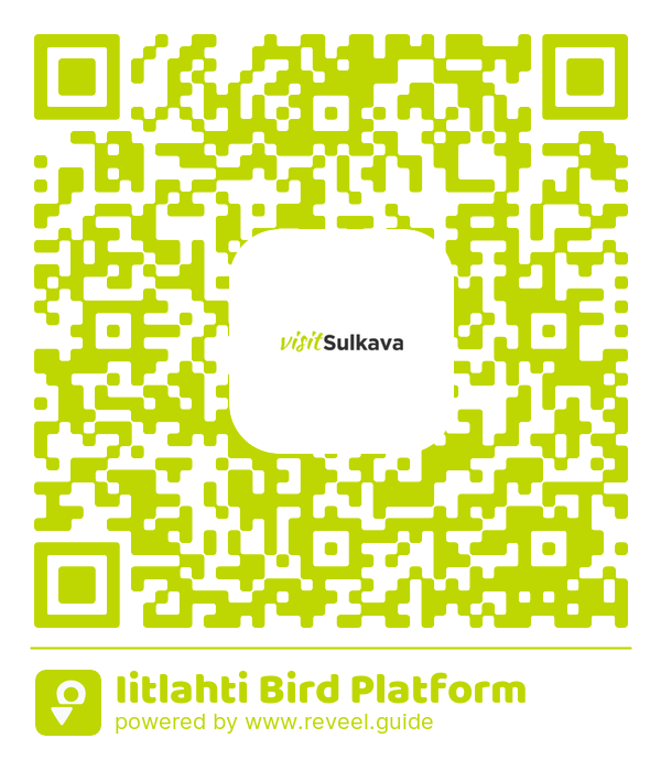 Image of the QR linking to the Iitlahti Bird Platform