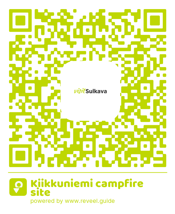 Image of the QR linking to the Kiikkuniemi campfire site