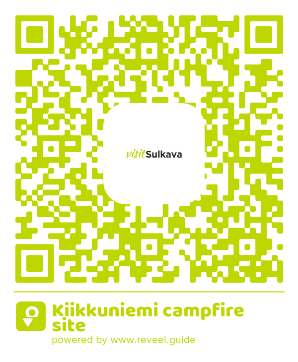 Image of the QR linking to the Kiikkuniemi campfire site