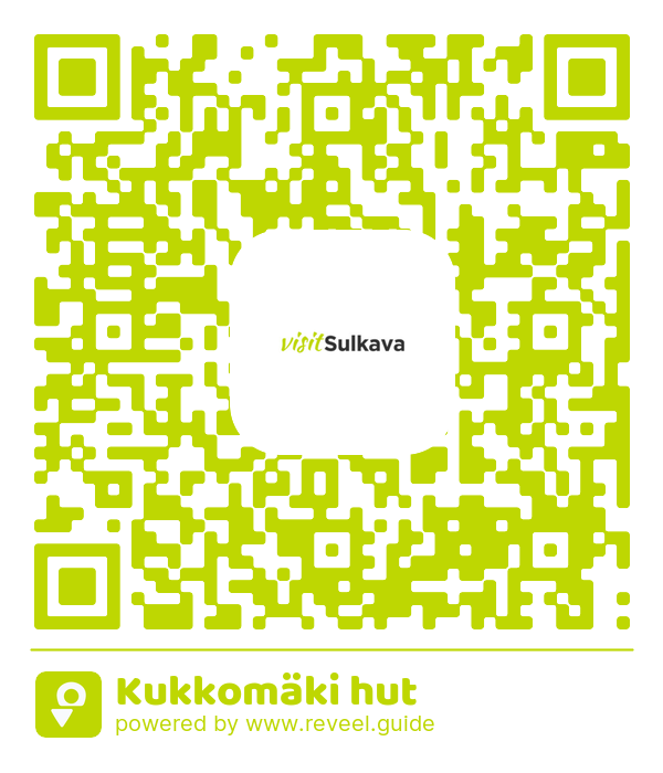 Image of the QR linking to the Kukkomäki hut