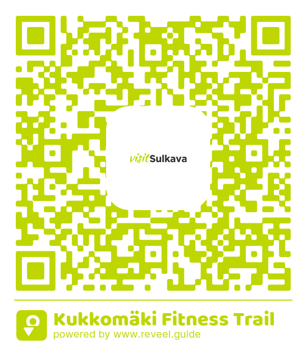 Image of the QR linking to the Kukkomäki Fitness Trail