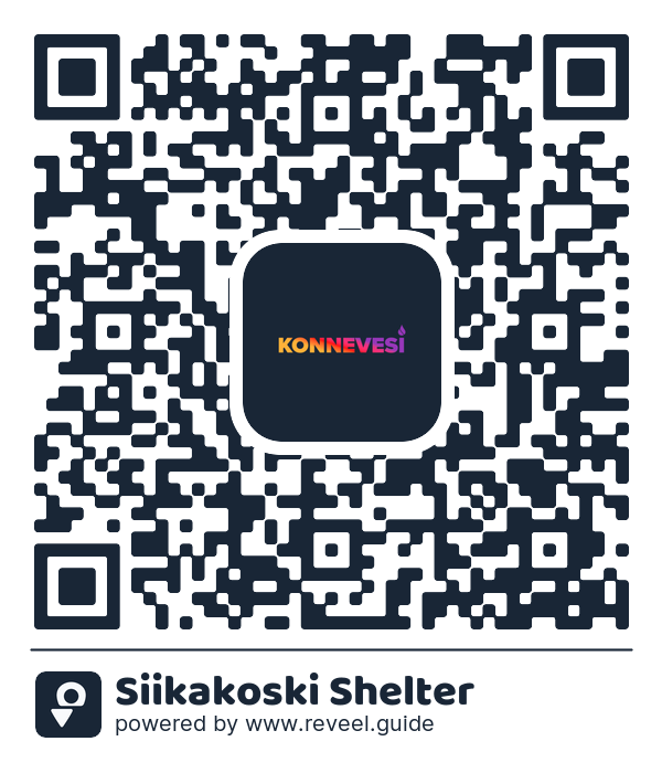 Image of the QR linking to the Siikakoski Shelter