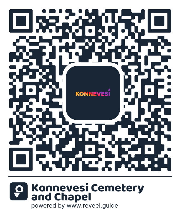 Image of the QR linking to the Konnevesi Cemetery and Chapel