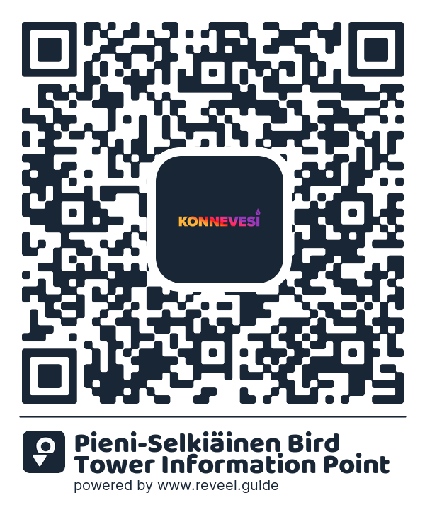 Image of the QR linking to the Pieni-Selkiäinen Bird Tower Information Point