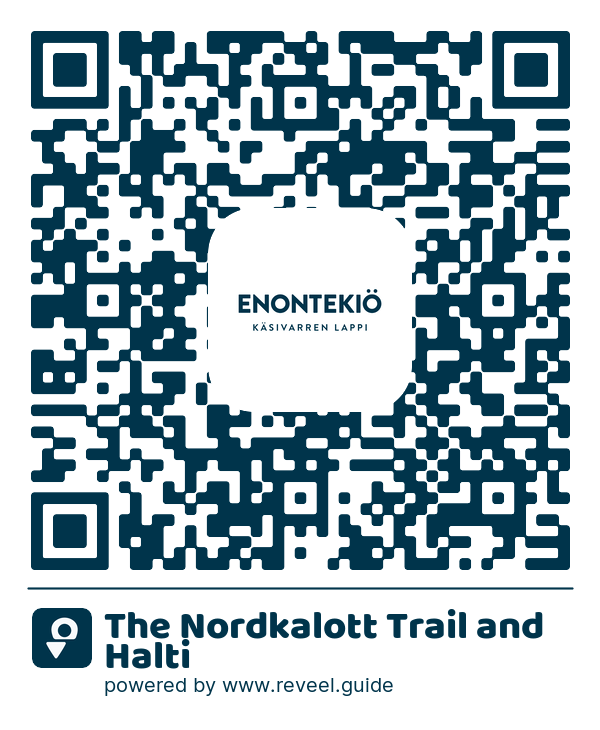 Image of the QR linking to the El sendero Nordkalott y Halti