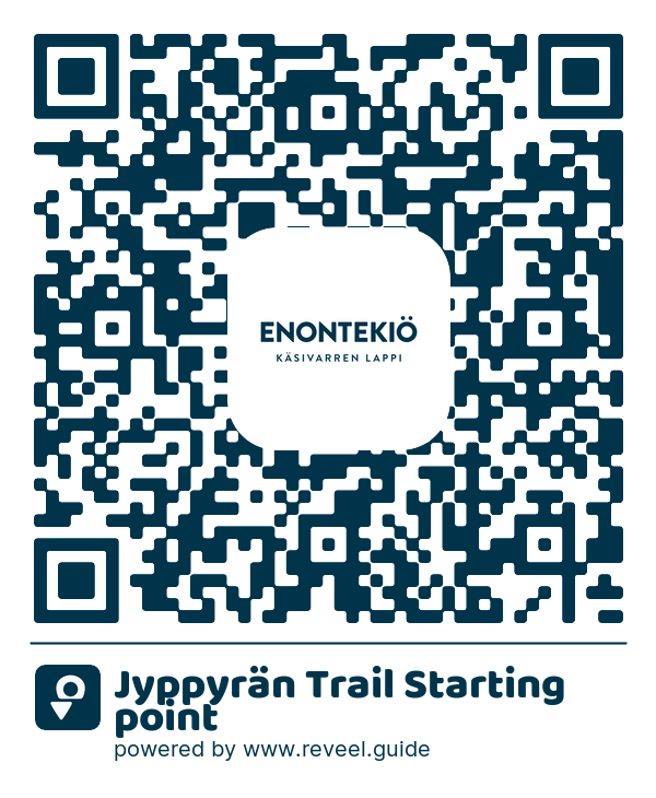 Image of the QR linking to the Jyppyrän Trail Starting point