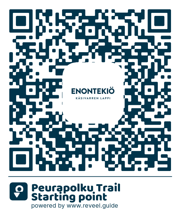 Image of the QR linking to the Peurapolku Trail Starting point