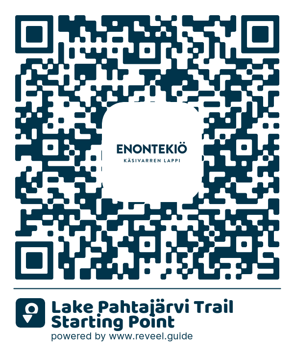 Image of the QR linking to the Lake Pahtajärvi Trail Starting Point