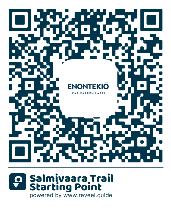 Image of the QR linking to the Punto de partida de la ruta Salmivaara Trail