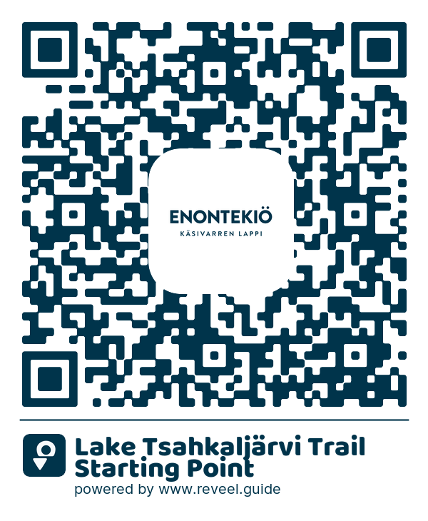 Image of the QR linking to the Lake Tsahkaljärvi Trail Starting Point