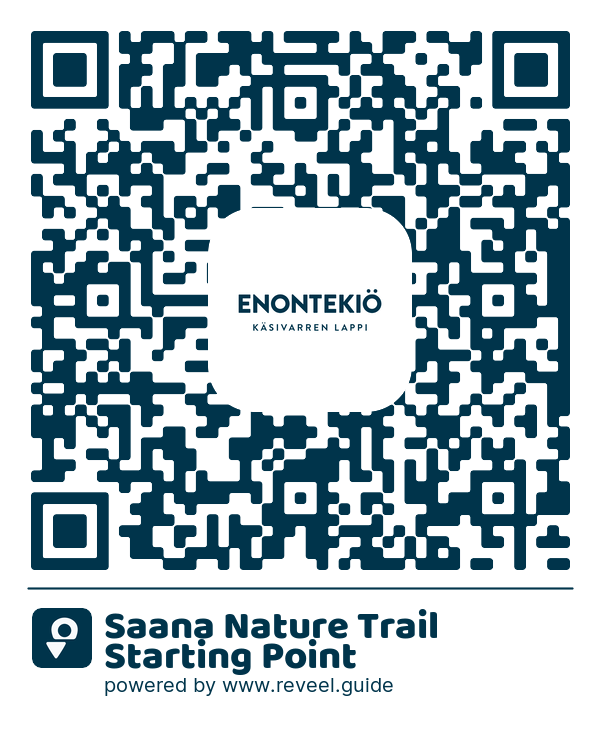 Image of the QR linking to the Punto de partida del sendero natural de Saana