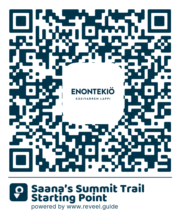 Image of the QR linking to the Punto de partida de la ruta Saana's Summit Trail