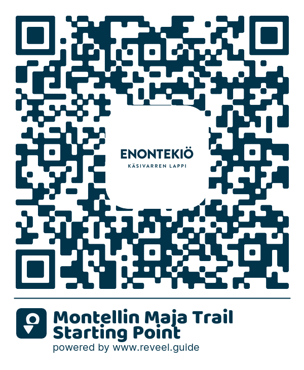 Image of the QR linking to the Montellin Maja Trail Starting Point