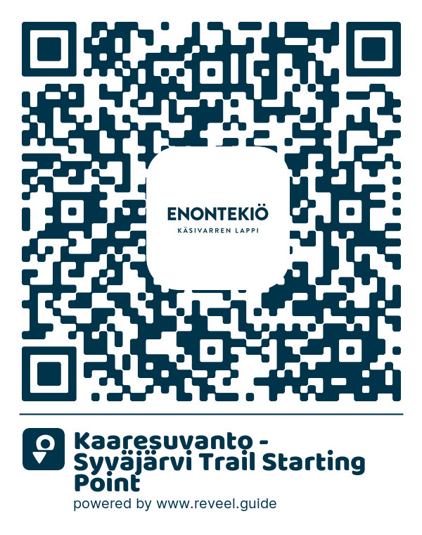 Image of the QR linking to the Kaaresuvanto - Syväjärvi Trail Starting Point