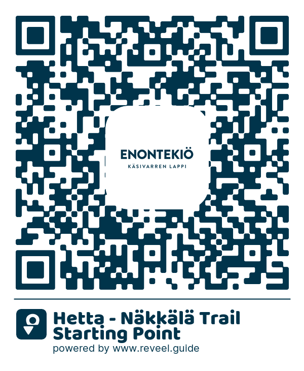 Image of the QR linking to the Hetta - Näkkälä Trail Starting Point