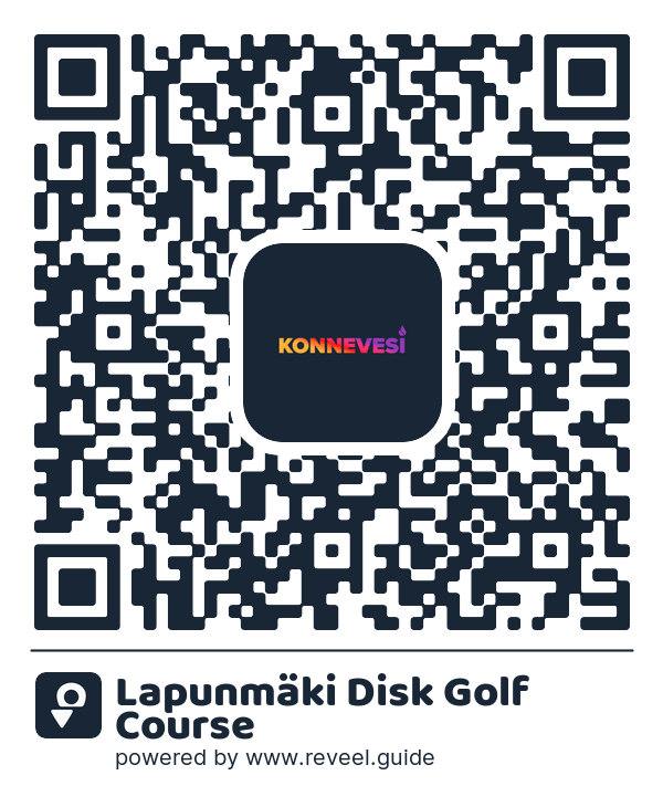 Image of the QR linking to the Lapunmäki Disk Golf Course