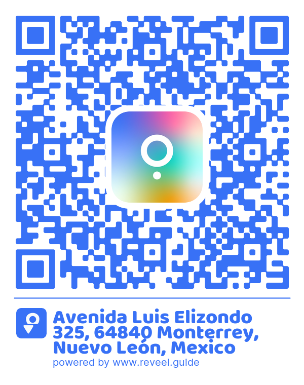Image of the QR linking to the 325 Luis Elizondo Avenue, 64840 Monterrey, Nuevo Leon, Mexico
