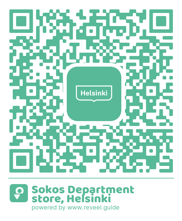Image of the QR linking to the Sokos Department store, Helsinki