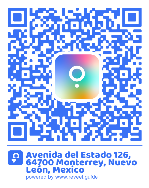 Image of the QR linking to the Avenida del Estado 126, 64700 Monterrey, Nuevo Leon, Mexico