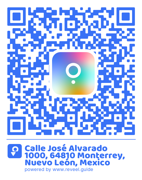 Image of the QR linking to the 1000 Jose Alvarado Street, 64810 Monterrey, Nuevo Leon, Mexico