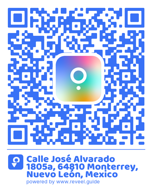 Image of the QR linking to the 1805a José Alvarado Street, 64810 Monterrey, Nuevo León, Mexico