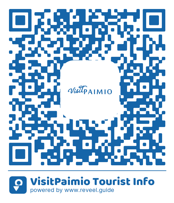 Image of the QR linking to the VisitPaimio Tourist Info