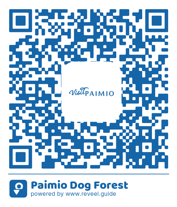 Image of the QR linking to the Paimio Dog Forest