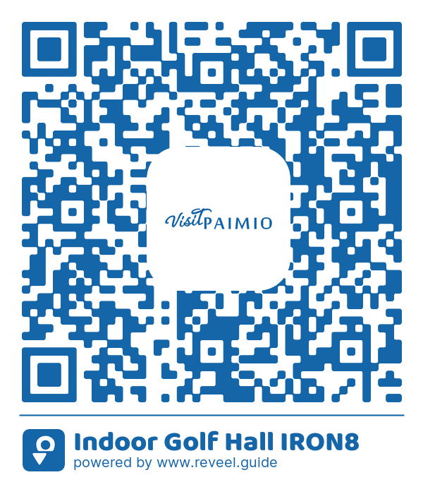 Image of the QR linking to the Indoor Golf Hall IRON8