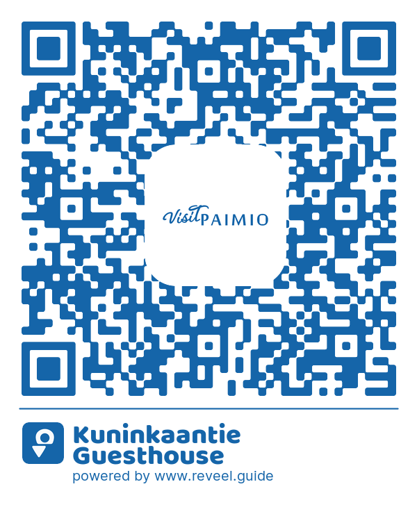 Image of the QR linking to the Kuninkaantie Guesthouse