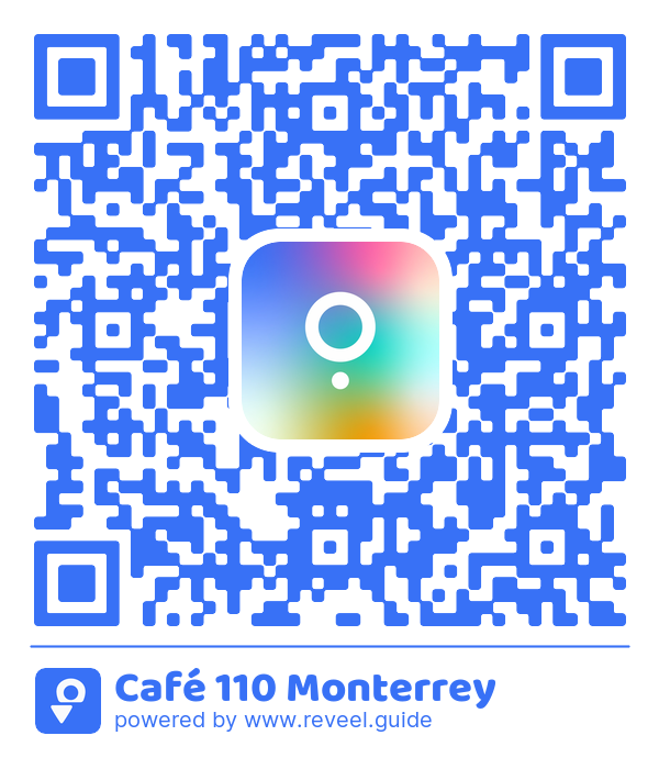 Image of the QR linking to the Café 110 Monterrey