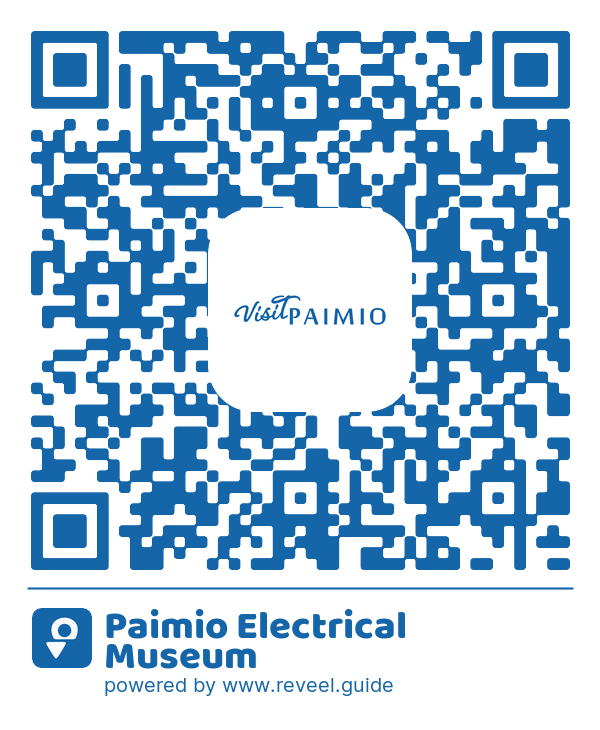 Image of the QR linking to the Paimio Electrical Museum