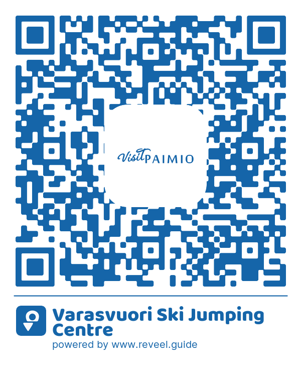 Image of the QR linking to the Varasvuori Ski Jumping Centre