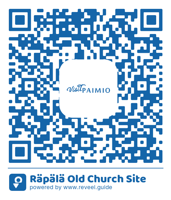 Image of the QR linking to the Räpälä Old Church Site