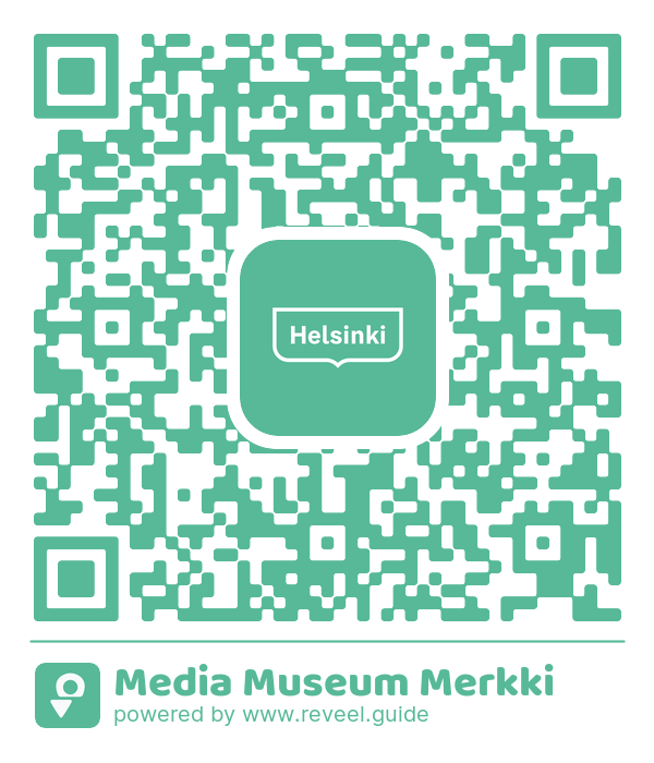 Image of the QR linking to the Media Museum Merkki