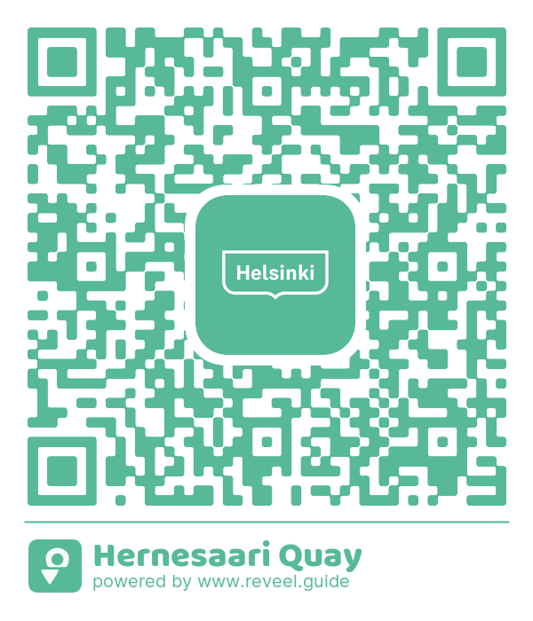 Image of the QR linking to the Hernesaari kaj