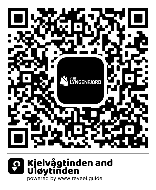 Image of the QR linking to the Kjelvågtinden and Uløytinden
