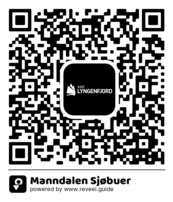 Image of the QR linking to the Manndalen Sjøbuer