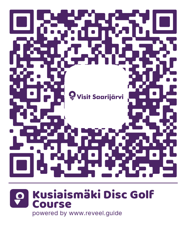 Image of the QR linking to the Kusiaismäki Disc Golf Course