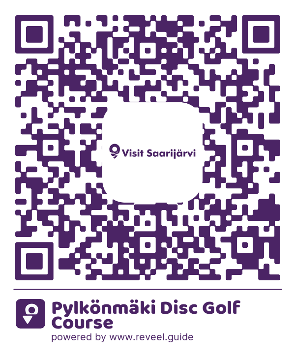 Image of the QR linking to the Pylkönmäki Disc Golf Course