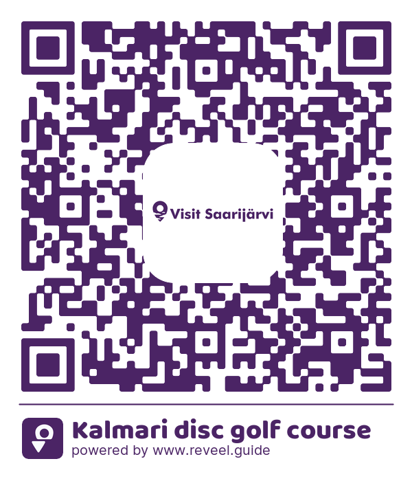 Image of the QR linking to the Kalmari disc golf course