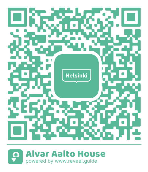 Image of the QR linking to the Alvar Aalto House