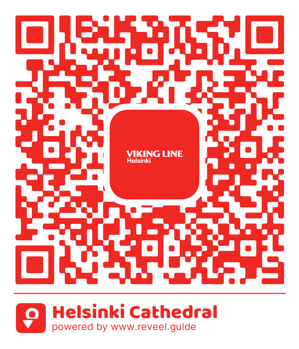 Image of the QR linking to the Helsinki Cathedral