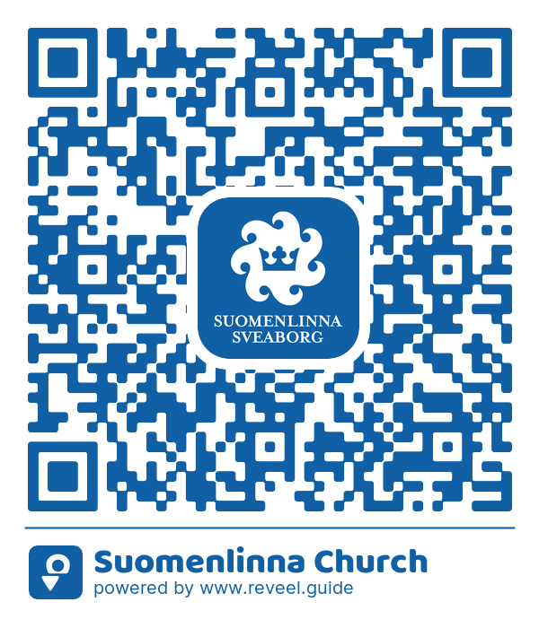 Image of the QR linking to the Suomenlinnan kirkko